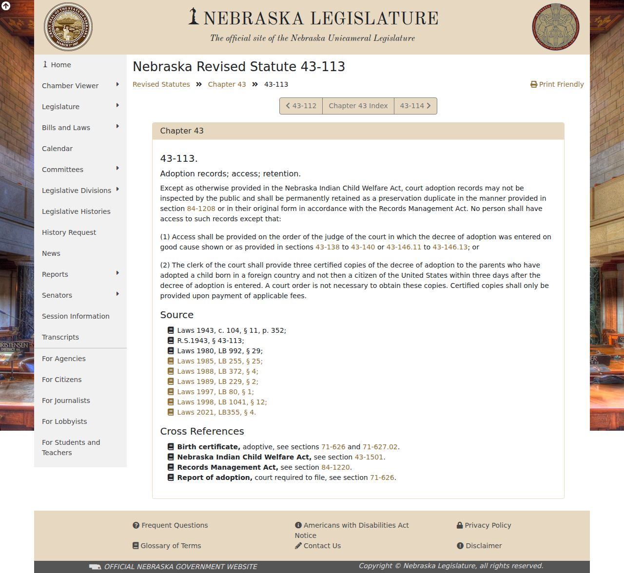 Blaine County Brewster court docket Nebraska adoption-record confidentiality statute