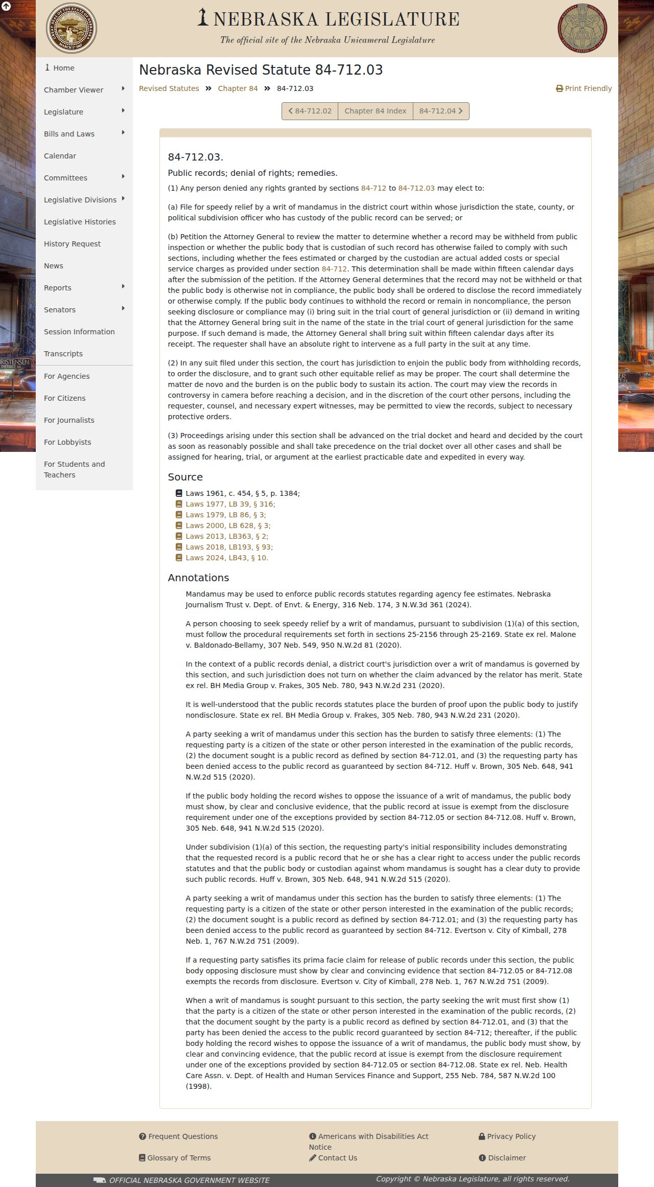 Blaine County Brewster court docket Nebraska public-record review statute