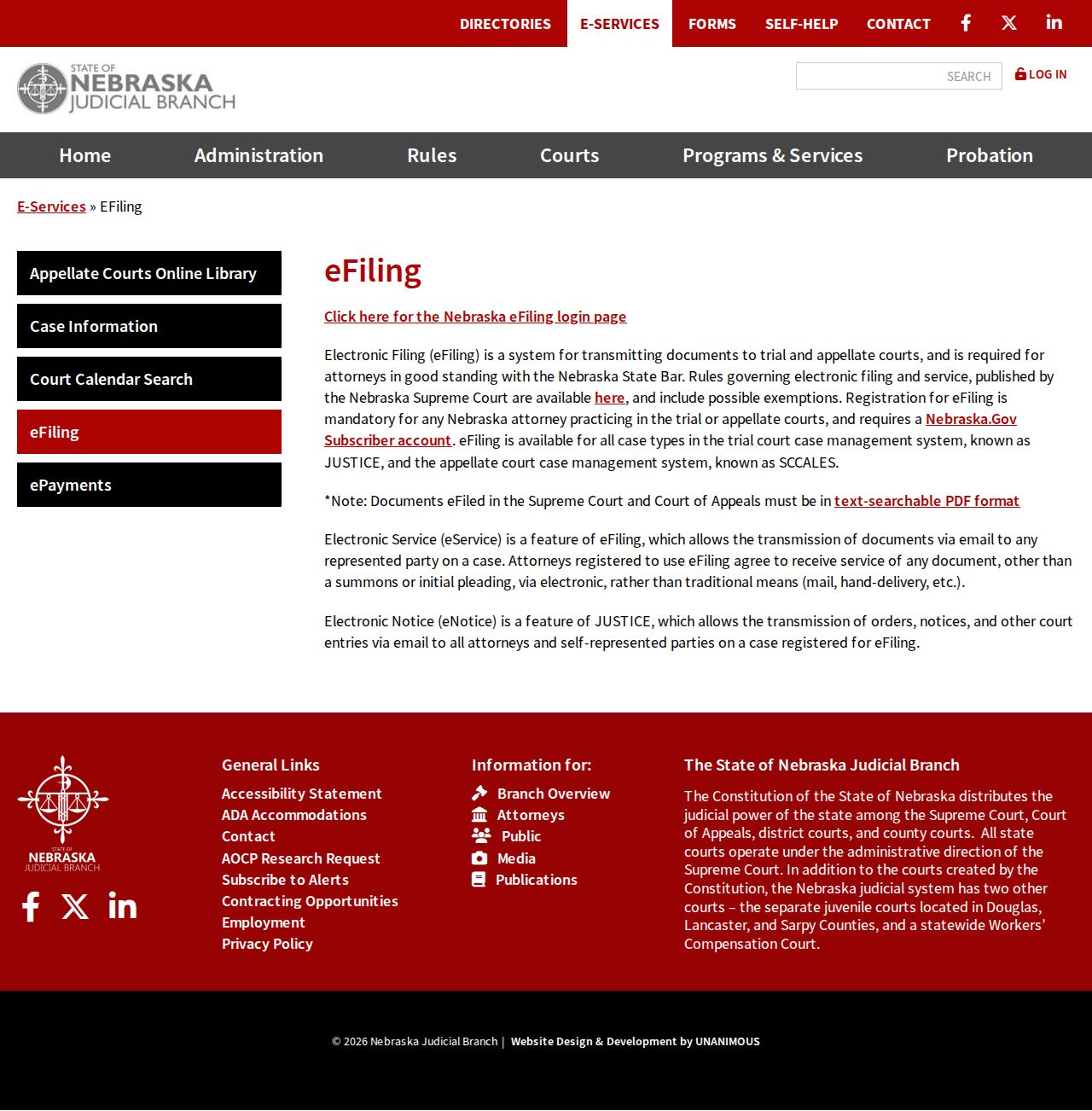 Blaine County case search eFiling information