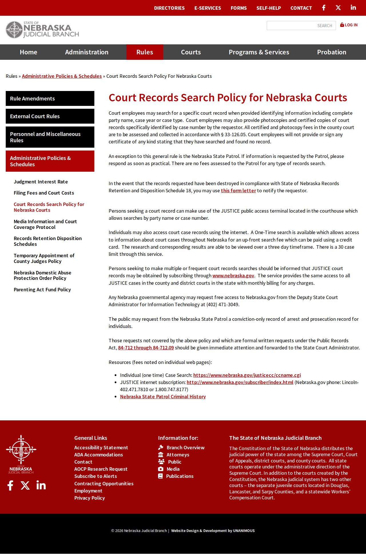 Blaine County Halsey court docket Nebraska court-records search policy
