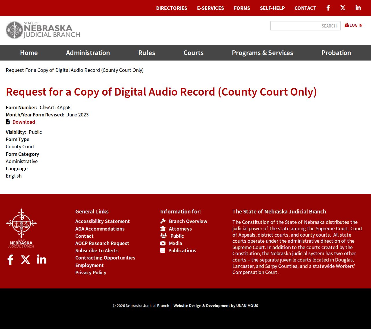 Blaine County traffic court records County Court digital audio request